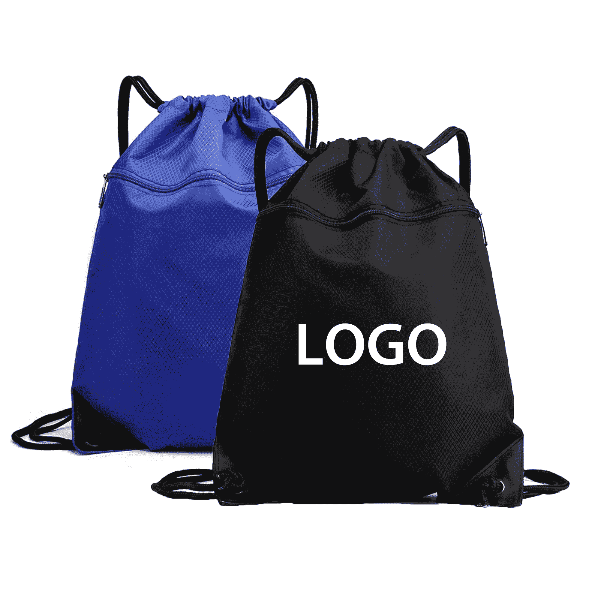 Pocket Polyester Drawstring Bag